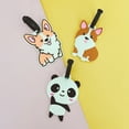 thumbnail image 3 of Wrapables Silicone Animal Luggage Tag with ID Card (Set of 3), Corgis & Panda, 3 of 7