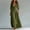 Army Green, variant on QUNYINEY Black Women Dresses Long Puff Short Sleeve Summer Cotton A Line Dress Slim Fit Flowy V Neck Casual Button Dresses