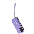 thumbnail image 7 of for Samsung Galaxy A13 4G Case, Card Holder Wallet Case, Ring Holder Stand, Wrist Hand Strap, PU Leather Anti-Scratch Shockproof Protective Flip Phone Cover for Samsung Galaxy A13 4G Case, Purple, 7 of 7