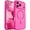 Hot Pink, variant on ANTHOUSE  Magnetic Compatible with iPhone 17 Pro Max Case, Upgraded [Full Camera Protection] [Compatible with Magsafe] [Translucent Matte] Shockproof Protective Phone Cover 6.9 Inch - Orange