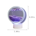 thumbnail image 3 of 3D Sand Art Lamp - USB-Powered Color-Changing Night Light with Moving Sand Display, Home Decor Gift (8.27 Inch, Purple Glass) Purple, 3 of 6