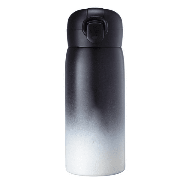 ZECATL Bouteille d'Eau Isolée en Acier Inoxydable 304 Contenant Isotherme à Ouverture d'Une Main Gobelets de Sport Portables 250ml