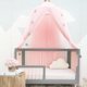 thumbnail image 5 of Mosquitera infantil con forma de cúpula, tienda de campaña, dosel para cama, mosquitera, ropa de cama con encaje redondo, casa de juegos para bebés, niños y niñas, color rosa, 5 of 5