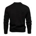 thumbnail image 5 of Hrsba Men's Pullover Sweaters V Neck Solid Color British Style Fashion Long Sleeve Knit Sweater for Men Casual Fall Winter Slim Top, 5 of 5