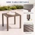 thumbnail image 6 of UDPATIO 3-Piece Metal Patio Rocking Chair Set, Heavy Duty 350 lbs Capacity Outdoor Bistro Furniture Set with 2 Rockers, Thick Cushions and Coffee Table for Porch, Rust-Resistant, Beige, 6 of 9