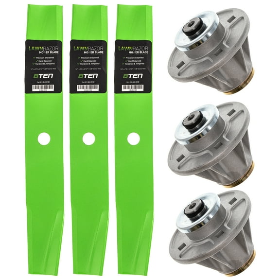 8TEN Spindle High Lift Blade Kit for Ariens 40 inch Zoom 1540 MK1002298