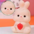 thumbnail image 2 of Kadlawus Under $5 ! Squeeze Toy Vinyl Rabbits Squeze Lifelike Durable Stress Relief Fun for Kids Children Sensory Play Gift Idea Animals Figure Tactile Relaxation, 2 of 9