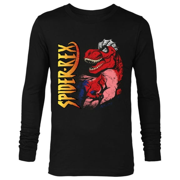 Marvel Spider-Man Spider-Rex Comic Style - Long Sleeve T-Shirt for Men - Customized-Black