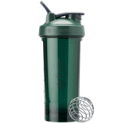 BlenderBottle Strada Shaker Bottle, 28 oz, Tritan Plastic, Leakproof Flip Cap, Wire Whisk Ball, BPA-Free, Green (Viridian)