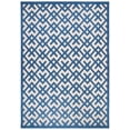 thumbnail image 2 of Safavieh Courtyard Alvin Geometric Indoor/Outdoor Area Rug, Navy/Beige, 9' x 12', 2 of 9