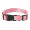 Vibrant Life Reflective Polyester Adjustable Dog Collar, Pink, Medium