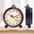 thumbnail image 5 of Unique Bargains Vintage Desk Clock Silent Retro Battery Operated Red, 5 of 5