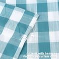 thumbnail image 5 of Tie Up Curtains, Buffalo Plaid Yarn Dyed Adjustable Kitchen Cafe Tie Up Curtain Valance, 5 of 9