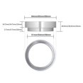 thumbnail image 4 of GUOOL Espresso Dosing Funnel Aluminum mm Silver_51mm, 4 of 9