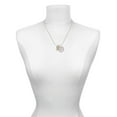 thumbnail image 4 of Delight Jewelry Gold-tone Crystal Initial - M - Class of 2025 Year to Remember Locket Charm Necklace, 19+2" Extender, 4 of 5