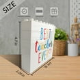 thumbnail image 2 of Teacher Gifts Best Teacher Ever Novelty Decorative Sign/Plaque Teacher Appreciation Gifts for Women Teacher Desk Decor Christmas Graduation Inspirational Thank you Present for Teachers, 2 of 6