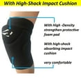 thumbnail image 2 of Volleyball Knee Pads with High Shock Absorbing Cushion for Men Women Boys Girls - Black (/L, XL), 2 of 5