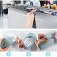 thumbnail image 5 of 4 Pcs Suitcase Tag, Writable Pu Leather Luggage Tag Travel Suitcase Tag with Adjustable Buckle for Pet Handbag, Suitcase Tag, 5 of 5
