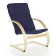 thumbnail image 2 of Guidecraft Teachers Rocker Blue Chair, Cushioned Classroom Chair for Adults with Wooden Frame, Weight Limit 250 Pounds, 2 of 4