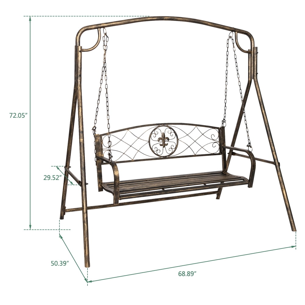 Black Coaste Swing Frame Metal Swing Frame Large Heavy Duty Metal Swing