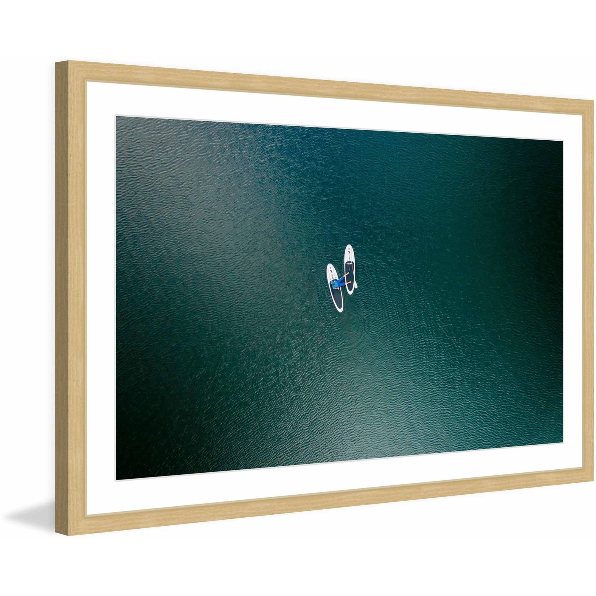 Marmont Hill "White Boats" by Karolis Janulis Framed Painting Print