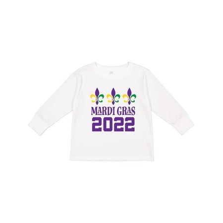 

Inktastic Mardi Gras Outfit 2022 Gift Toddler Boy or Toddler Girl Long Sleeve T-Shirt