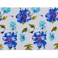 thumbnail image 2 of Zelouf Stretch Poplin Print  , Sewing, DIY, Crafts Fabric by the Yard, 144 Wht/royal, 5 Yard, 2 of 2