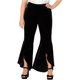 thumbnail image 1 of Pantalones de Pierna ancha casuales de terciopelo I-N-C negro 18W, 1 of 2