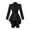 Black, variant on Women's Gothic Tailcoat Jacket Retro Long Sleeve Elegant Court Dress Coat