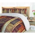 thumbnail image 4 of Ambesonne Venice Duvet Cover Set, Aged Italian Building, 2-Calking, Orange Brown Green, 4 of 6