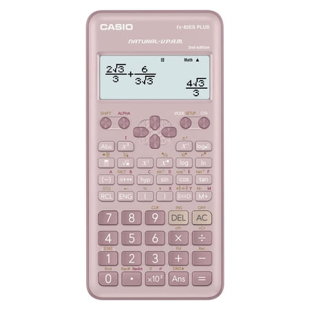Casio FX-82ES Plus Pink 2nd Gen Non-Programmable Scientific Calculator