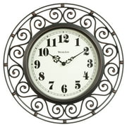 Westclox Wrought Iron Style 12 Round Wall Clock