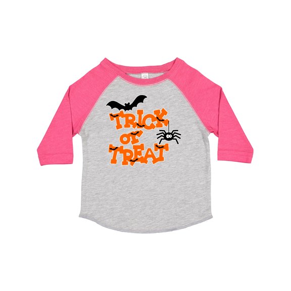 Inktastic Halloween Trick-or-treat with Spider and Bats Boys or Girls Toddler T-Shirt
