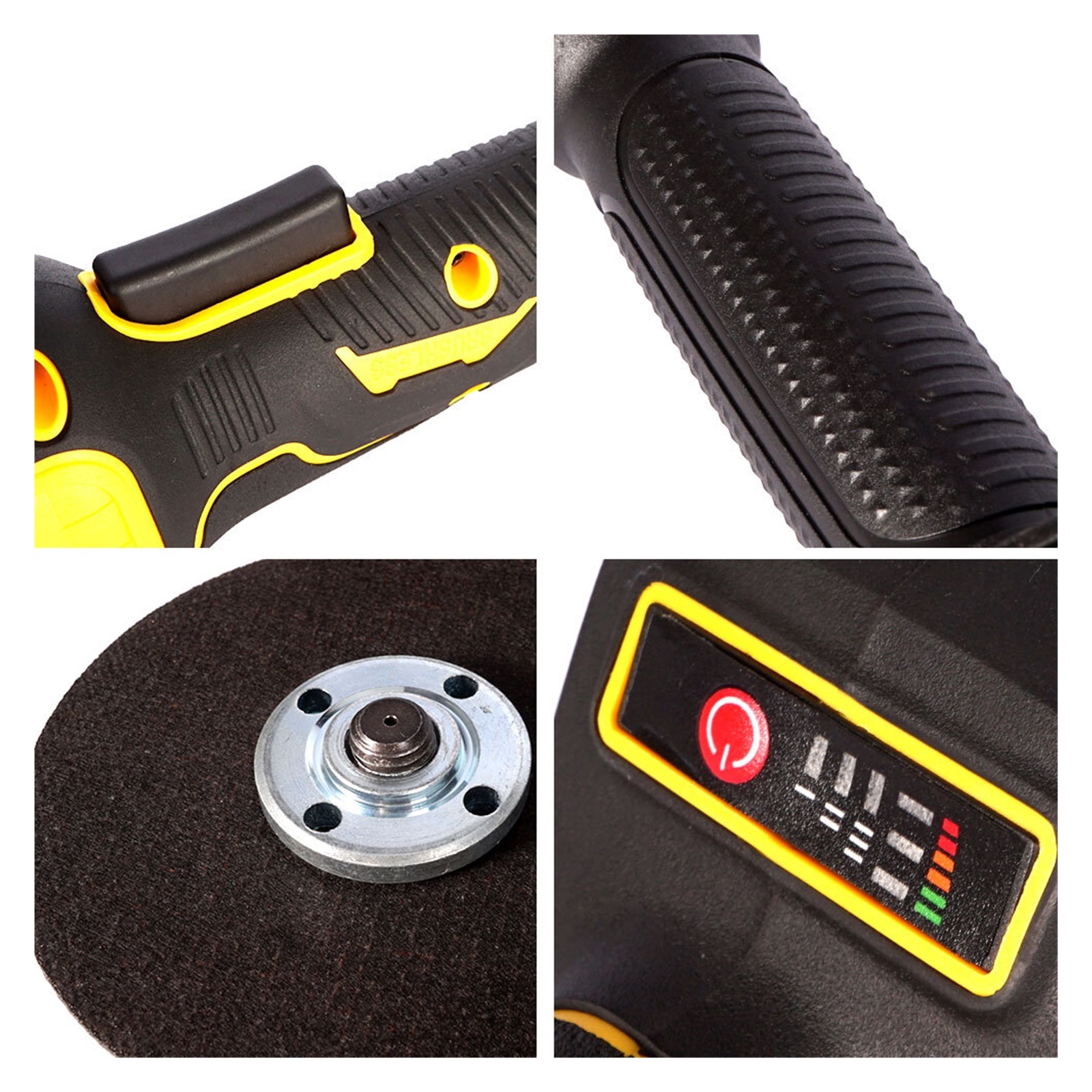 125MM 18V Brushless Electric Angle Grinder Battery Grinder Rechargeable Battery Sander Power Tools ,Widely Use