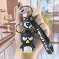 thumbnail image 1 of KAIYUE1 Moda Gato KT Adornos Colgantes Anime llavero Llaveros de silicona Kuromi Colgante de bolso Rana de ojos grandes Perro Cinnamorol Regalos estudiantiles Personaje animado Llavero kuromi huangjie unisex, 1 of 2