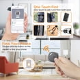 thumbnail image 4 of Buscador de llaves inteligente, localizador de rastreador WiFi Bluetooth, billetera, llave de teléfono, recordatorio de alarma bidireccional antipérdida, 4 of 8