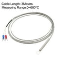 thumbnail image 3 of K Type Temperature Sensor Probe 3 Meter Cable 6mm Hole Spring Thermocouple, 3 of 3