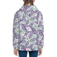 thumbnail image 6 of Pofeuu Lavender Flowers Print Teenage Zipper Hoodie Sweatshirts Hooded Casual Jackets With Pocket For Boys Girls-Medium, 6 of 6