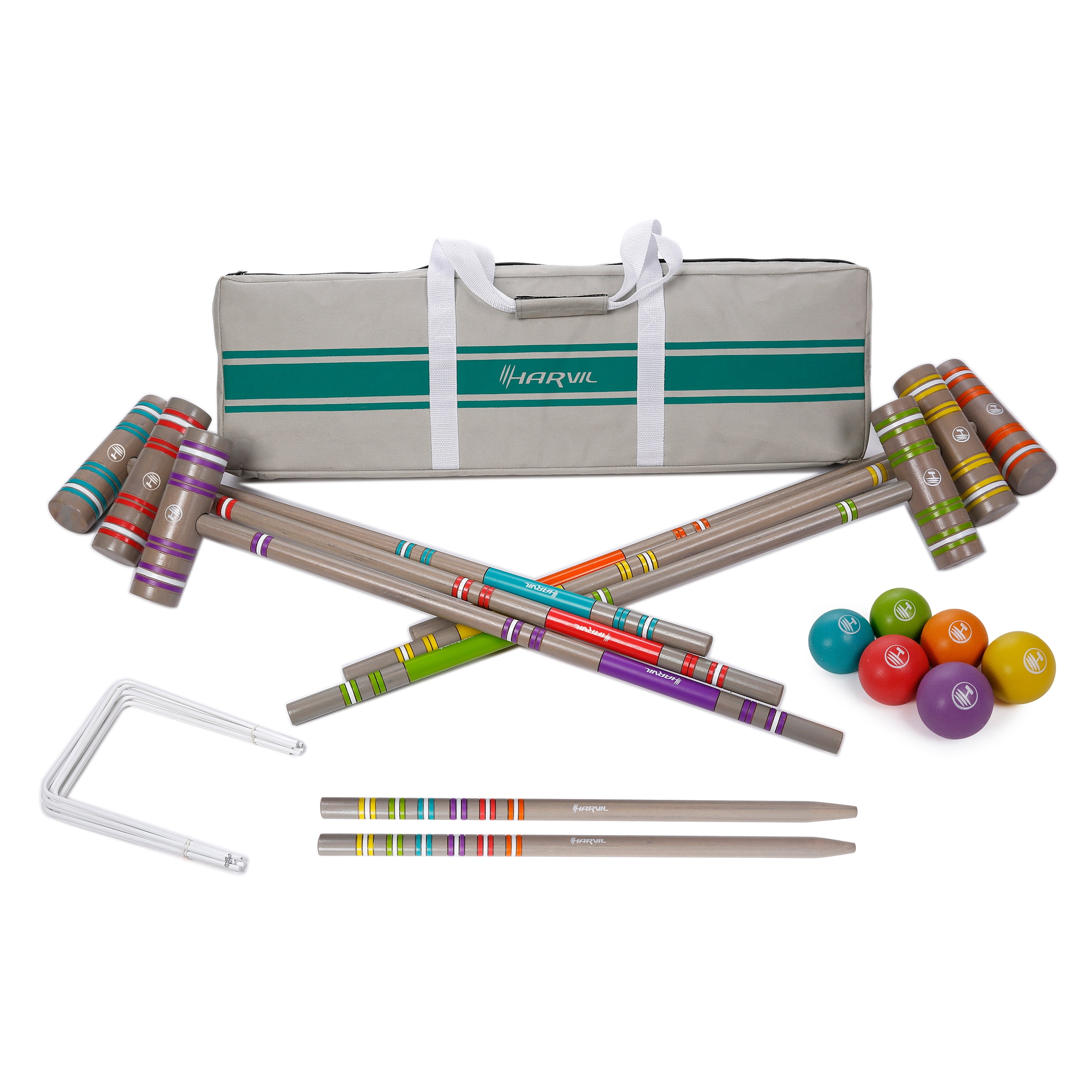 Vintage Forster Croquet Set Replacement Parts Balls Mallets Wickets