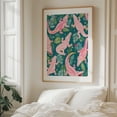 thumbnail image 6 of Party Gators Warning - Pink Crocodiles Swim Here - Painting Pattern Tropical Surrealism Floral Humor Animal Illustration Unframed Wall Art Print 16 x 20 inches, 6 of 13