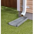 thumbnail image 4 of Premium Rubber Downspout Splash Block Rain Guard Stone Textured Drain Extender (Gray), 4 of 5
