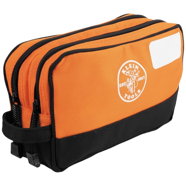 Bolsa para herramientas con cierre Klein Tools 55582 con compartimentos dobles