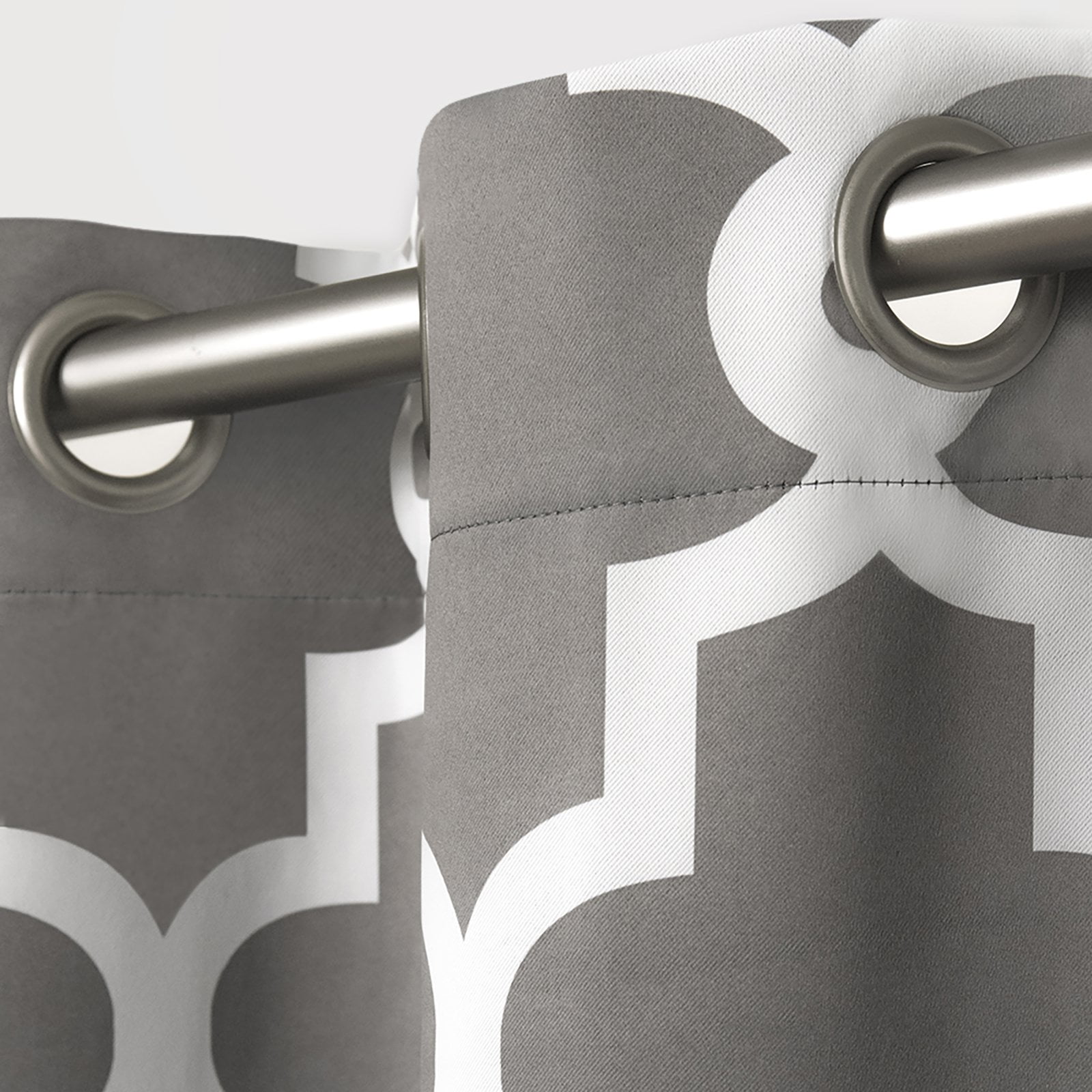 Exclusive Home Medallion Room Darkening Blackout Grommet Top Curtain Panel Pair, 52"x96", Peacoat Blue