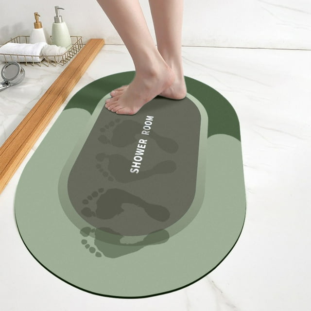 weibbin Bath Mat of Bathtub Shower Room, Absorbent Quick Drying Non Slip Backing Washable Bathroom, Easy Care Shower Rug for Outside Bathtub Shower Room, 40cmx60cm