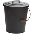 thumbnail image 1 of 5 gal Ash Bucket with Wood Handle, Black, 1 of 1