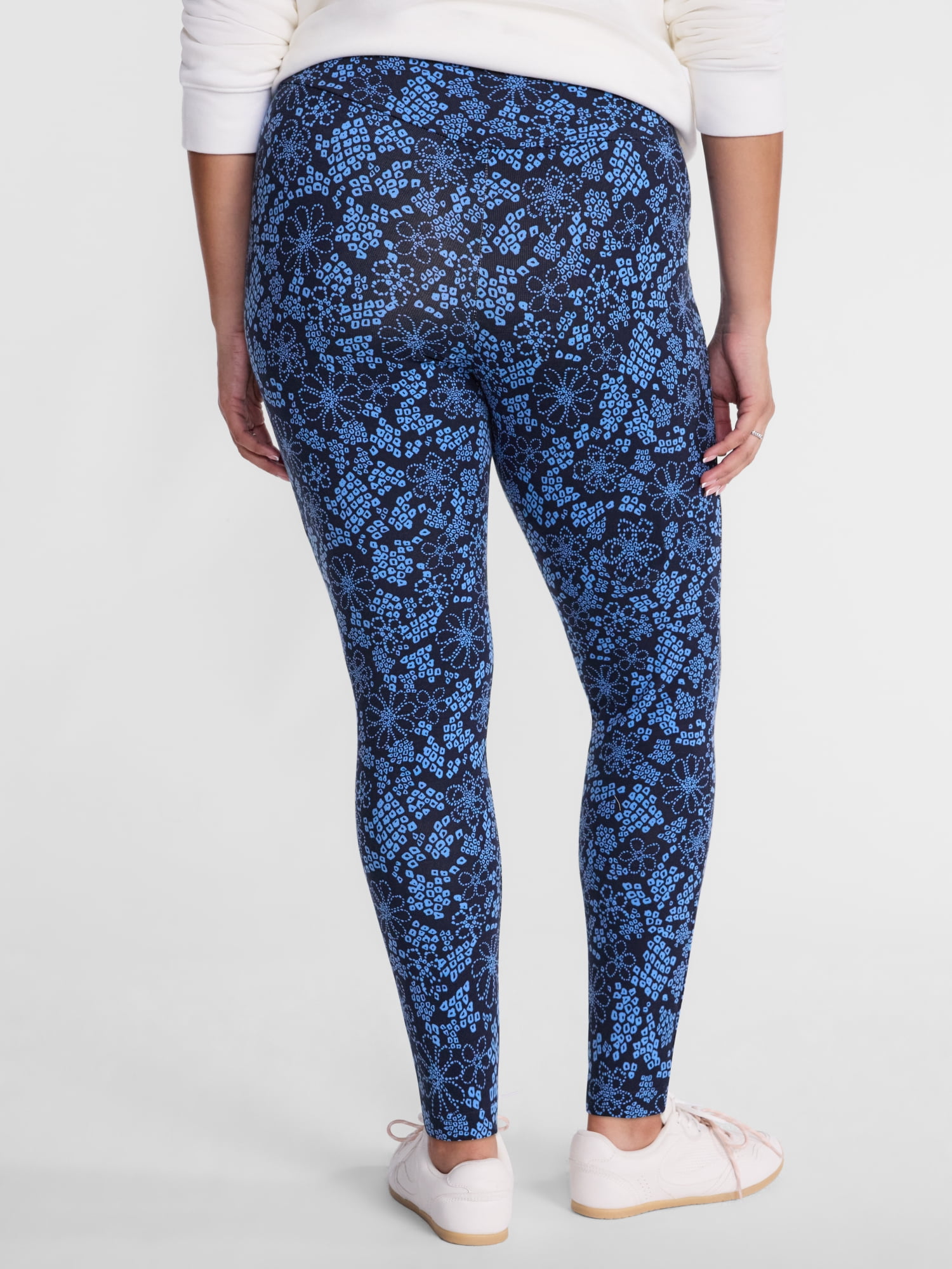 Terra & Sky Women's Plus High Waist Full Length Leggings, Sizes 0X-5X
