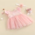 thumbnail image 3 of Robe Formelle de Princesse Fleurie pour Bébé Fille Robe de Fête d'Anniversaire Robe Tutu, 3 of 8