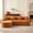 Orange, variant on Sailvan L-Shape Sectional Sofa, 30D High-Density Foam Modular Chenille Couch for Living Room