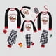 thumbnail image 3 of Pijama familiar navideño a juego Conjunto de pijama gris con cuadros de nieve y perro salchicha rojo, 3 of 3