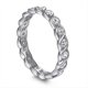 thumbnail image 1 of Anillo de circonitas onduladas en plata de ley 925, 9, 1 of 3